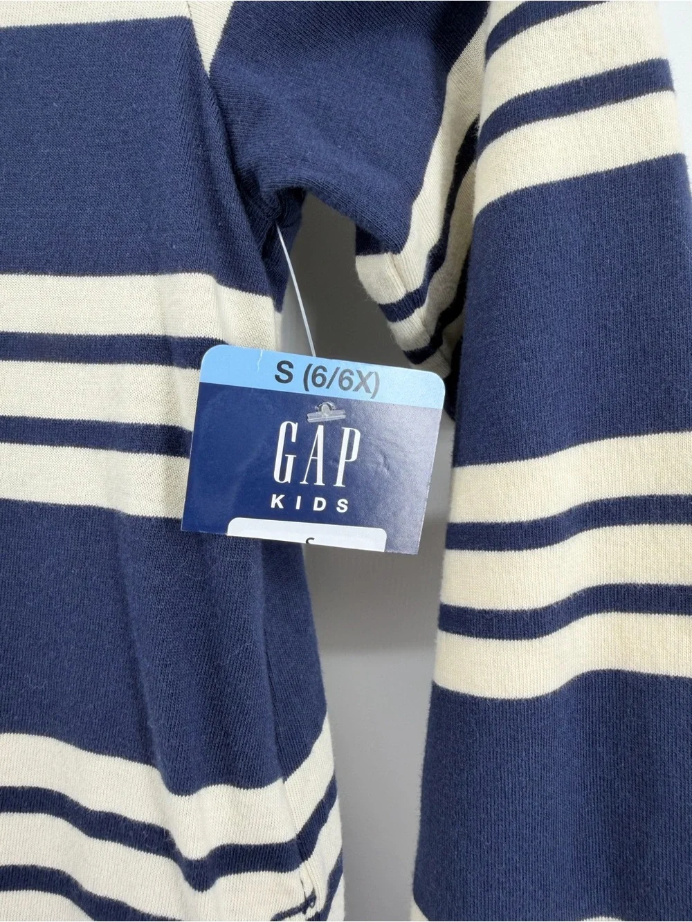 GAP Navy and Cream Striped Rugby Shirt Dress